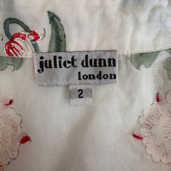 JULIET DUNN Raglan Shirt Dress in Japanese floral, red and sage floral - Picture 8 of 10